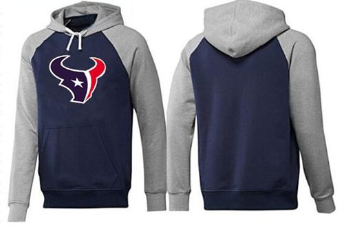 NFL Men's Nike Houston Texans Logo Pullover Hoodie - Navy/Grey